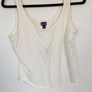 Patagonia Cream Scoop Neck Tank Top